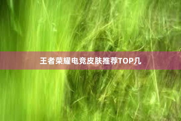 王者荣耀电竞皮肤推荐TOP几