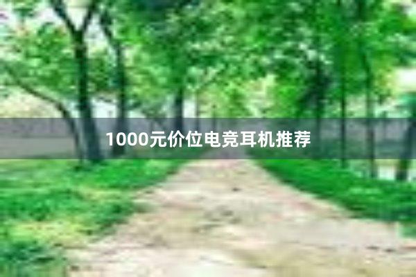 1000元价位电竞耳机推荐